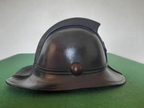 Vintage fire man helmet
