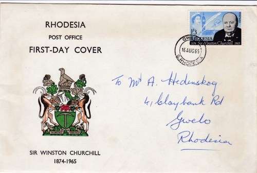 FDC SIR WINSTON CHURCHILL 1965