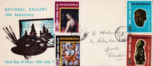 NATIONAL GALLERY 10TH ANNIVERSARY RHODESIA 1967