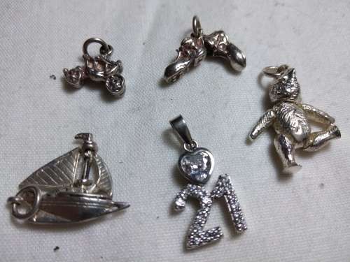 Lot .925 charms/pendants
