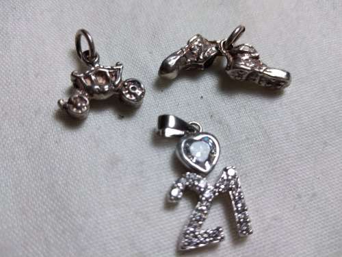 Lot .925 charms/pendants