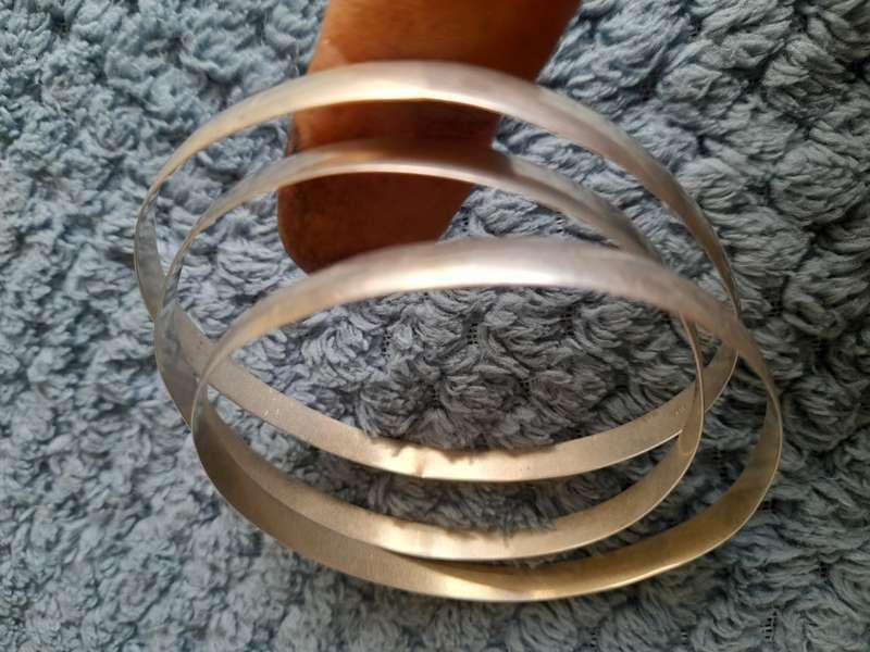 Lot Sterling Silver Plain Bangles