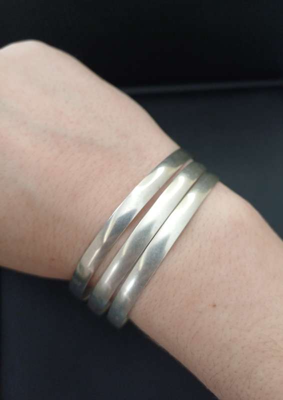 Lot Sterling Silver Bangles