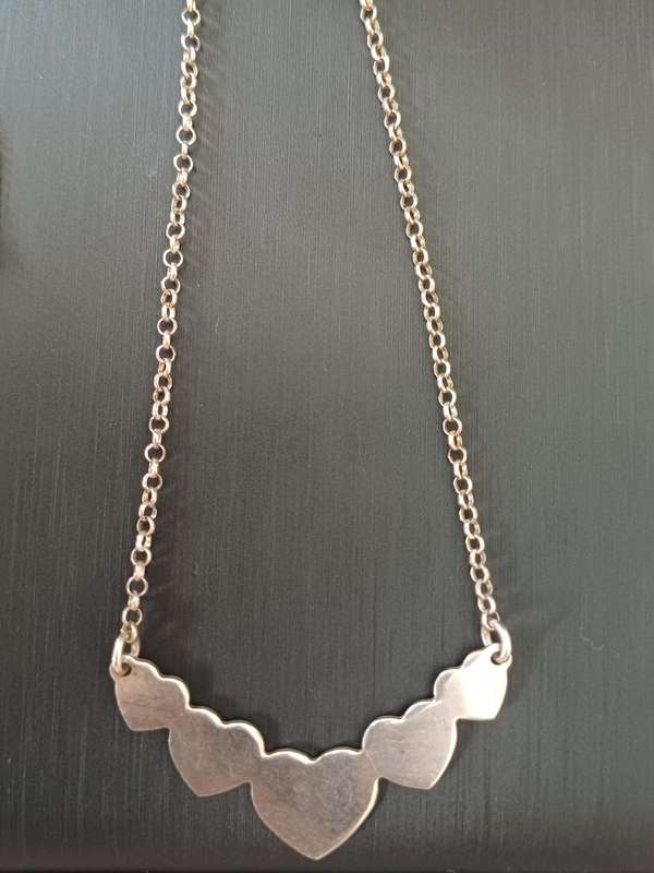 Lot of 5 Sterling silver necklaces