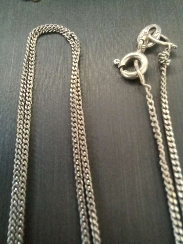 Lot of 5 Sterling silver necklaces
