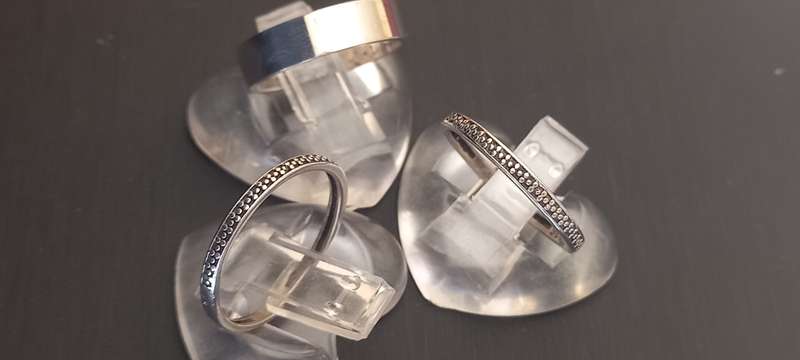 Lot of 5 Sterling silver rings /1/