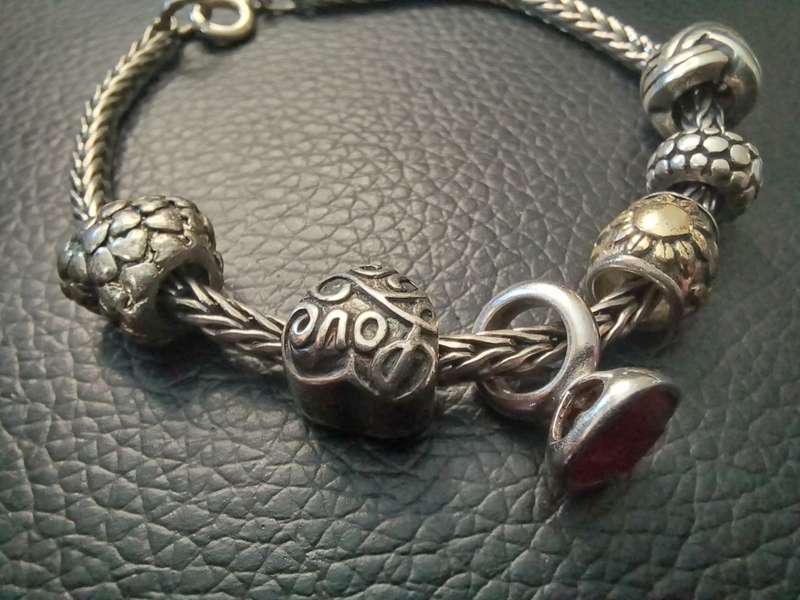 Pandora Style Sterling Silver Bracelet