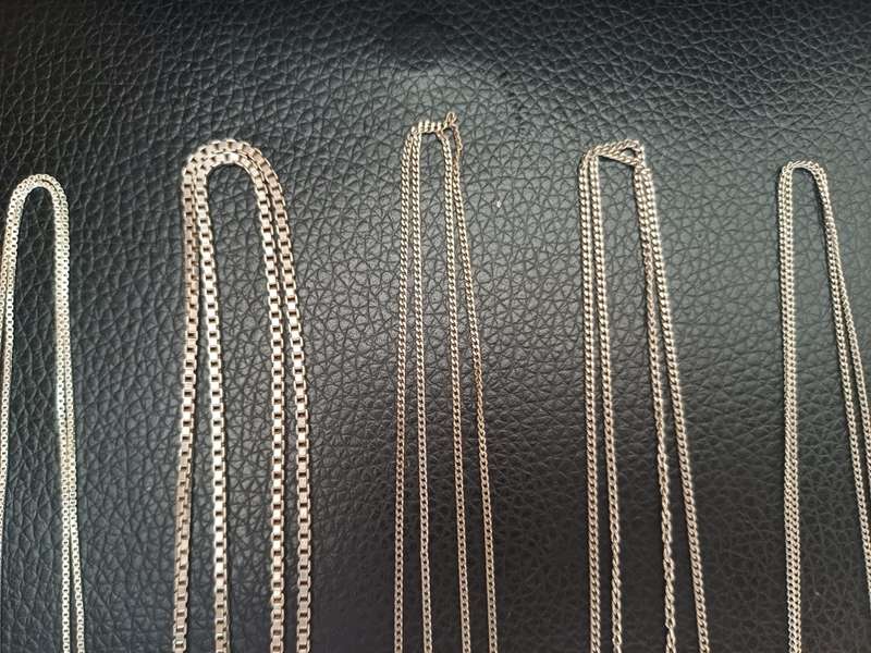 Lot of 5 Sterling Silver Necklaces