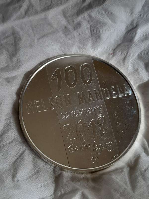 2018 1oz Silver Norway Nelson Mandela 100th Anniv of Birth