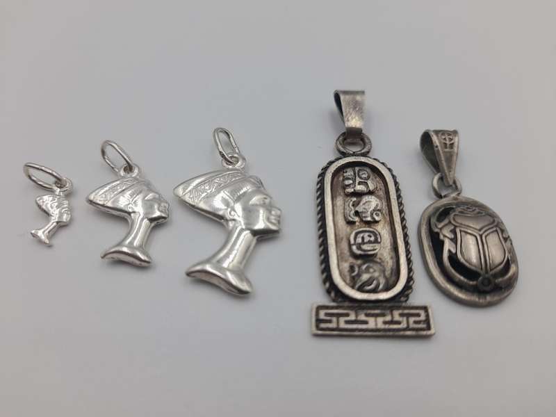 Egyptian motive Sterling Silver Pendants