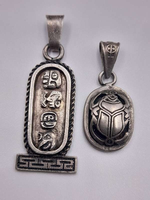 Egyptian motive Sterling Silver Pendants