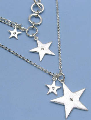 Matching "star" bracelet and necklace set. Very sweet.