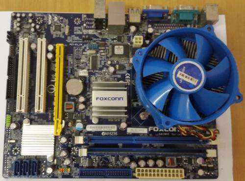 Foxconn G41MXE Series Motherboard + Intel Core 2 Quad CPU (Q9400 @ 2.66GHz) + Fan & Heat sink