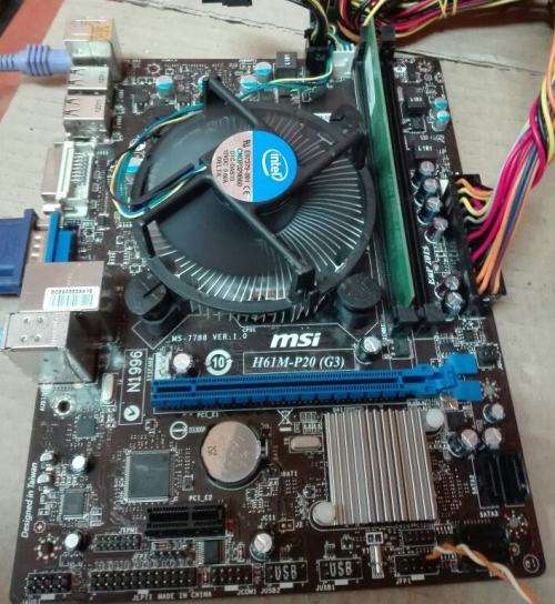 MSI - H61M-P20 (G3) Motherboard + G470 CPU @ 2.00GHz + Fan & Heatsink !!!