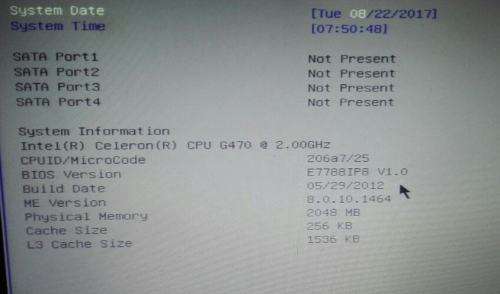 MSI - H61M-P20 (G3) Motherboard + G470 CPU @ 2.00GHz + Fan & Heatsink !!!