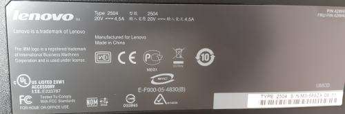 NEW!!! LENOVO THINKPAD Advanced Mini Docking Station with NEW Lenovo 90W 20V Charger!!!