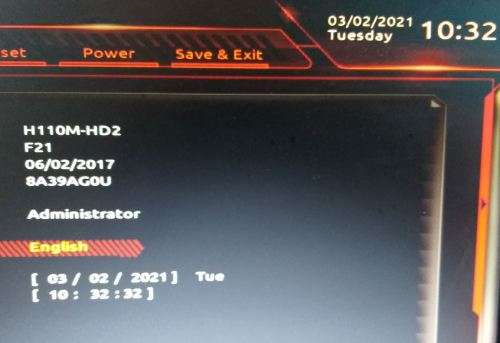 Gigabyte GA-H110M-HD2 Motherboard + Processor + 4GB DDR4 Ram (Backplate included)