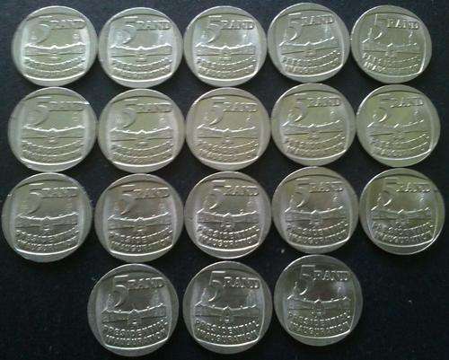 18 X 1994 Presidential Inauguration R5.00 Coins - Good condition!!!  Bid per coin!