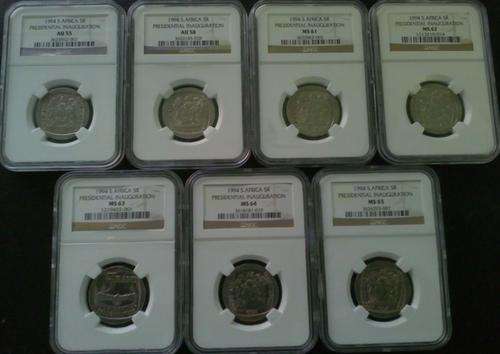 1994 PRESIDENTIAL INAUGURATION SET - AU55, AU58, MS61 to MS65 1 bid for all !!!