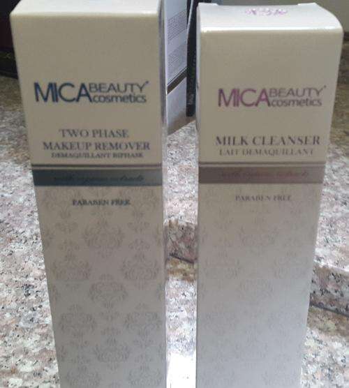 Mica Beauty Cosmetics - Make up Remover & Milk cleanser - Sold as a set!