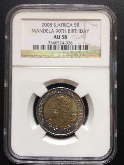 Au58 S.Africa 5R Mandela 90th Birthday