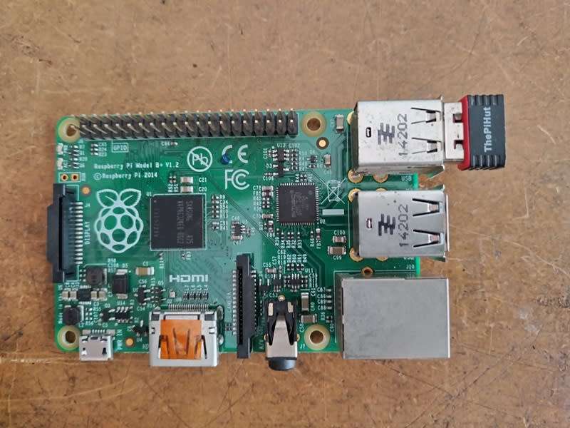 Rasperry Pi Model B+ Version 1.2 (Plus USB WiFi dongle)