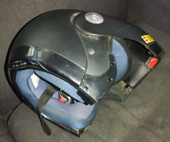 VR1 Motorcycle Helmet, Dark Grey, Flip up with Extra clear visor XS
