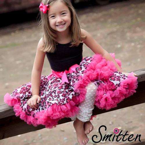 Smitten Flutter Petti-Tutu - Leopard Pink