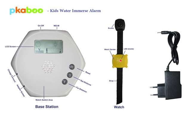 PKABOO POOL ALARM - DOUBLE WRISTBAND - MUST HAVE FOR SUMMER SAFETY