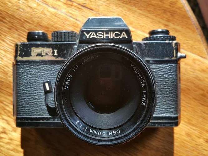Yashica camera FR 1 with 50mm lens