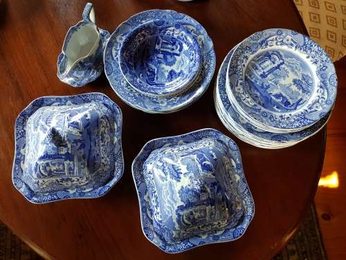 Copeland SPODE part teaset and part dinner service
