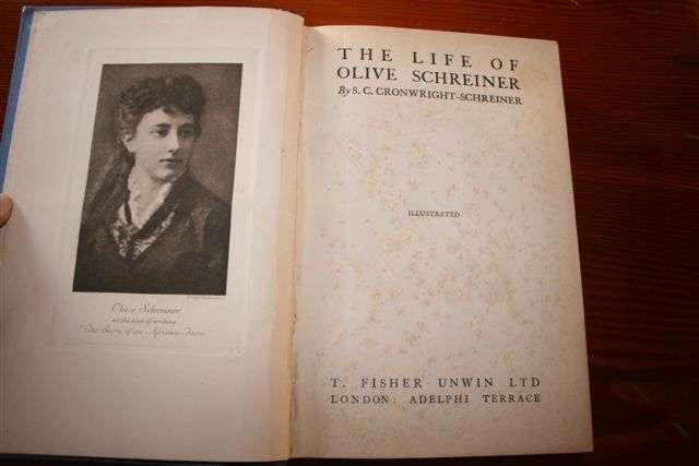 THE LIFE OF OLIVE SCHREINER by Cronwright-Schreiner