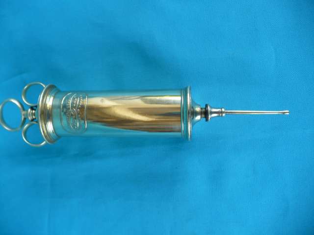 RARE VINTAGE BRASS SYRINGE