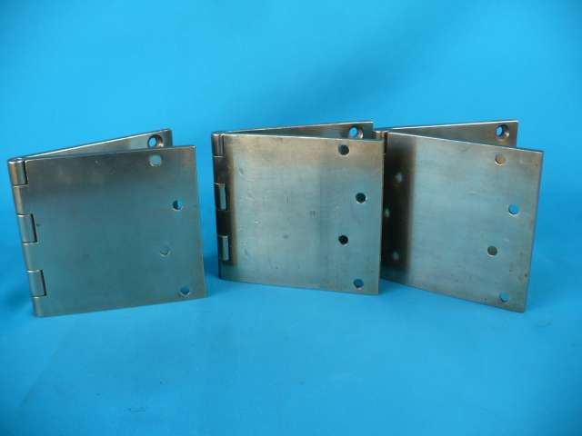 3 SOLID BRASS DOOR HINGES