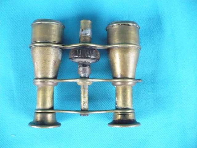 VINTAGE BRASS BINOCULARS  (OPERA??)