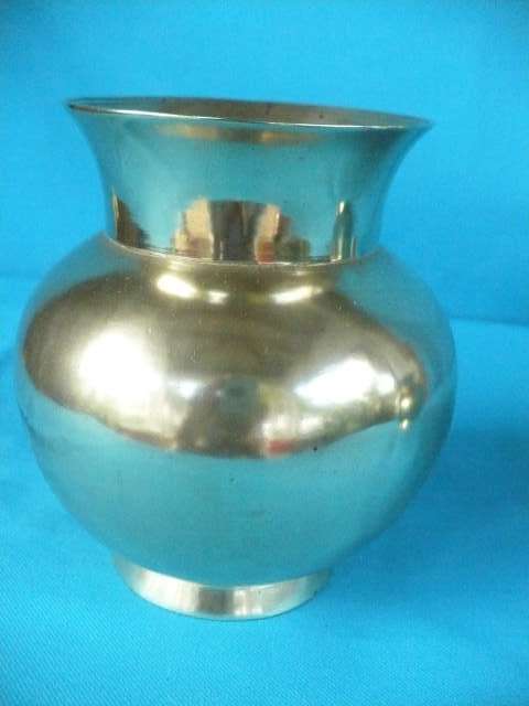 SOLID BRASS VASE