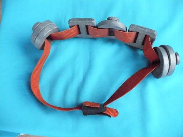 DACOR DIVING WEBBING  BELT WITH APPROX.  8 KGS WEIGHTS