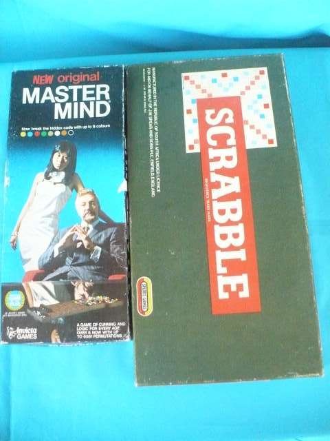 SCRABBLE BOARD GAME + MASTERMIND
