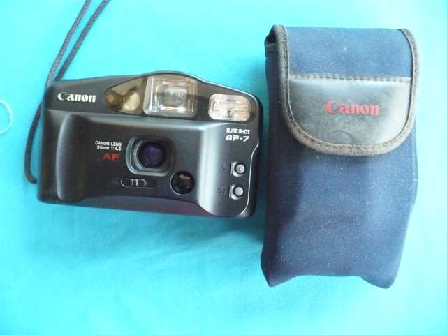 VINTAGE CANON SURE SHOT  A-7  FILM CAMERA