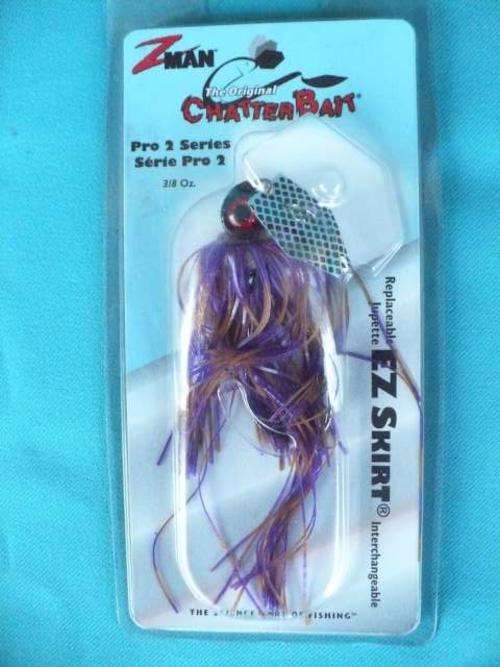 Z MAN CHATTER BAIT LURE (PURPLE/BROWN)