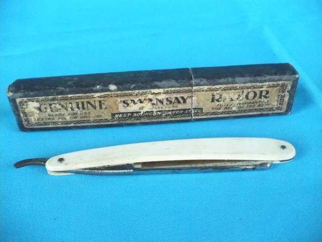 "SAYANSAY" SILVER STEEL CUT THROAT RAZOR