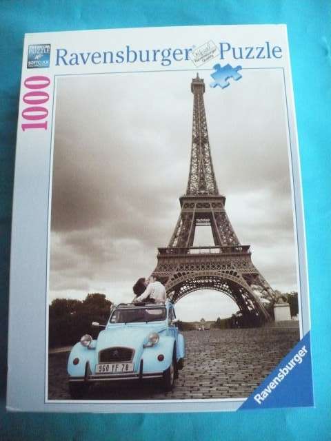 RAVENSBURGER  1000 PIECE PUZZLE   "PARIS ROMANCE   19243"