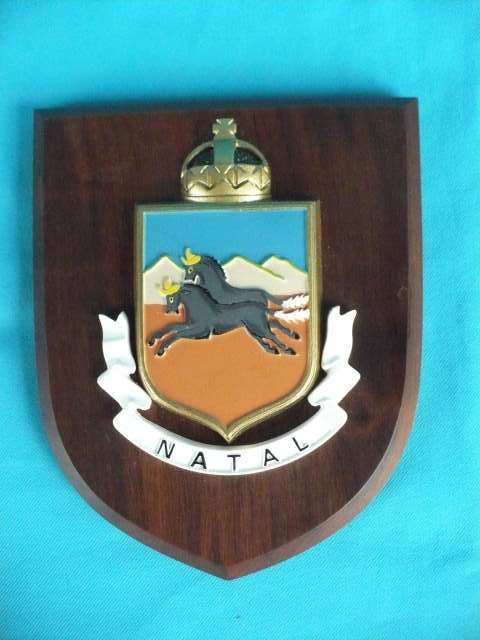 OLD NATAL COAT OF ARMS  PLAQUE