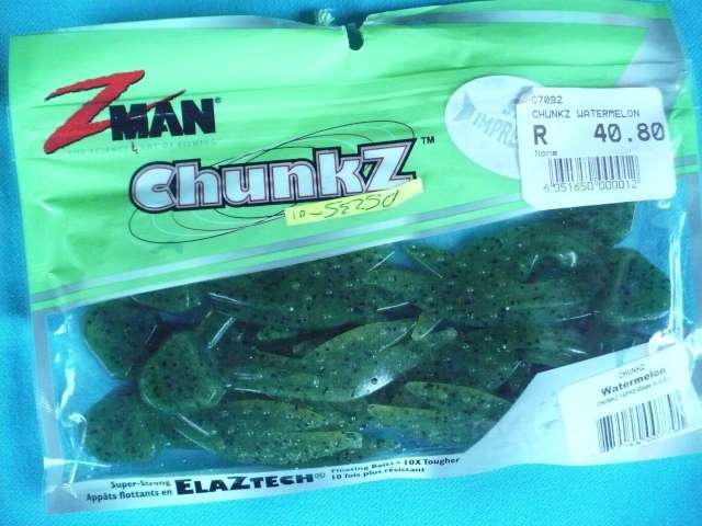 Z MAN CHUNKZ WATERMELON LURES PKT 8