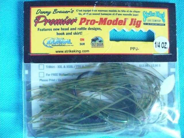 LURE STRIKE KING PREMIER PRO MODEL JIG LURES1/4 OZ