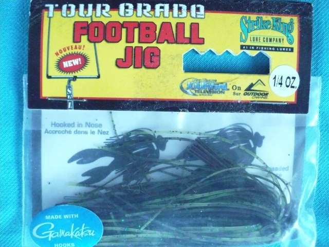 LURE STRIKE KING FOOTBALL JIG LURES 1/4 OZ