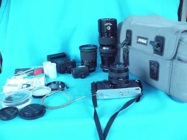 MINOLTA X500 FILM CAMERA + EXTRAS