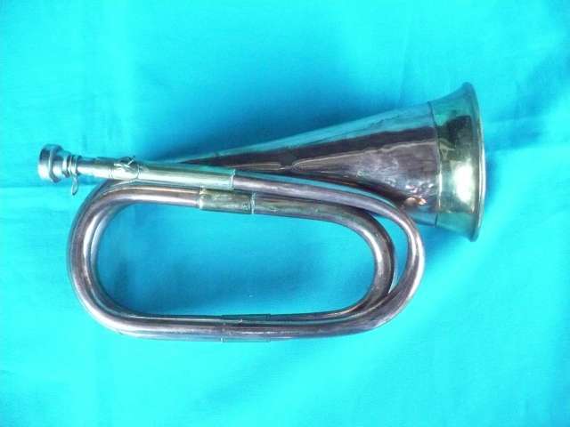 VINTAGE COPPER & BRASS DOUBLE COIL BUGLE