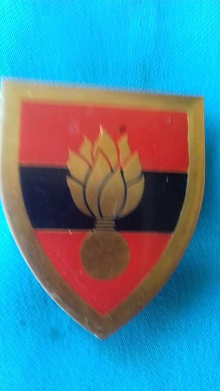 SADF  SCHOOL OF ENGINEERS    GOLD TYPE  2ND ISSUE    FLASH - 3PINS