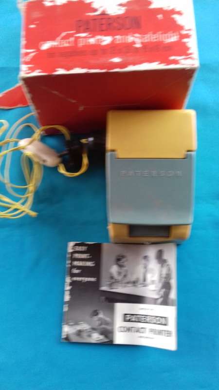 VINTAGE PATERSON CONTACT PRINTER & SAFELIGHT